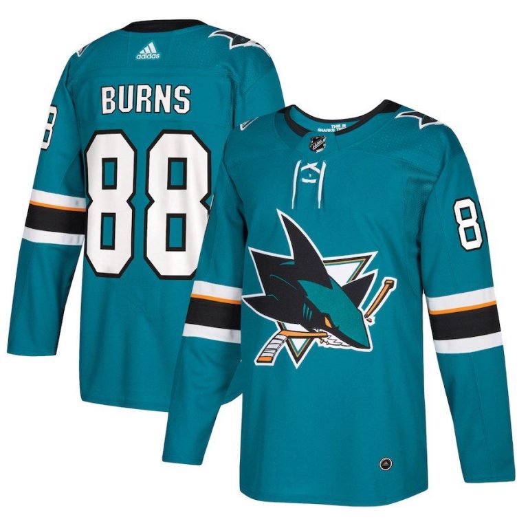 Men San Jose Sharks Brent Burns Teal Player Jersey