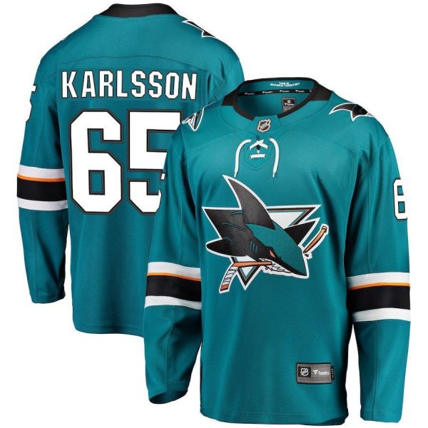 Men San Jose Sharks Erik Karlsson Teal Breakaway Player Jersey