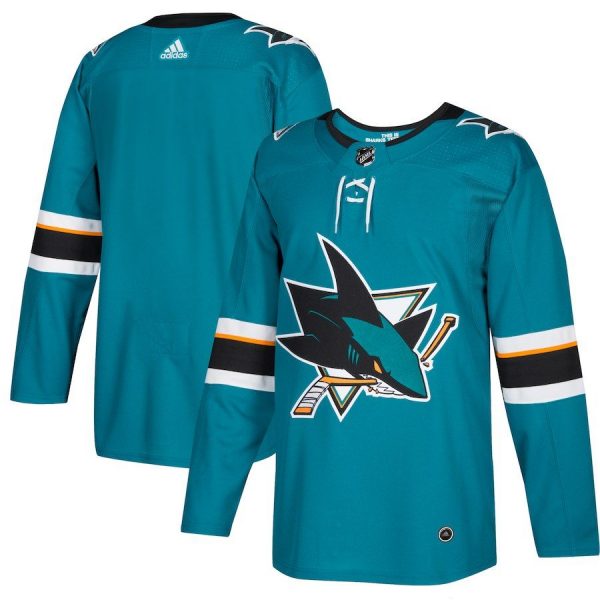 Men San Jose Sharks Teal Home Blank Jersey