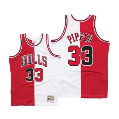 Men Scottie Pippen #33 Bulls Split Vintage Jersey