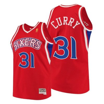 Men Seth Curry Philadelphia 76Ers Red Throwback 90S Jersey Hwc Swingman