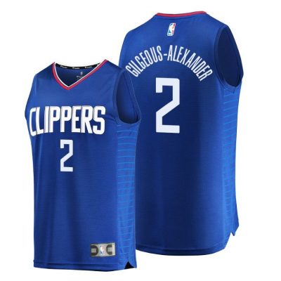 Men Shai Gilgeous-Alexander Los Angeles Clippers #2 Navy Icon Replica Jersey