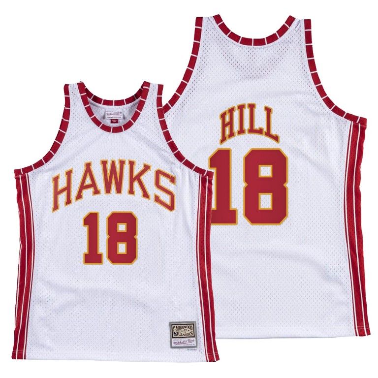 Men Solomon Hill Hawks #18 Hardwood Classics Retro Jersey