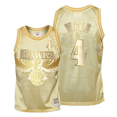 Men Spud Webb Atlanta Hawks Golden Midas SM HWC Limited Jersey