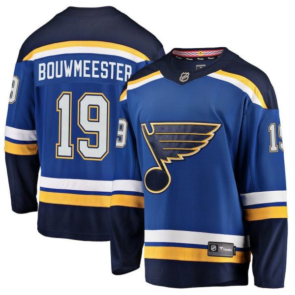 Men St. Louis Blues Jay Bouwmeester Blue Breakaway Player Jersey