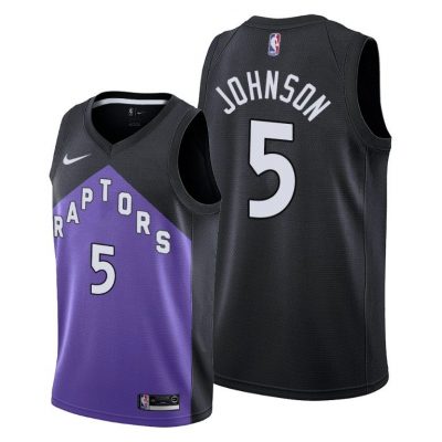 Men Stanley Johnson Toronto Raptors 2020-21 Earned Edition Jersey - Purple