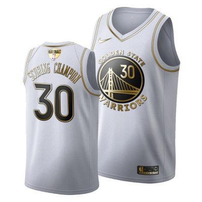 Men Stephen Curry #30 Golden State Warriors 2021 NBA Scoring Champion White Jersey