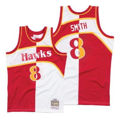 Men Steve Smith #8 Hawks Split Vintage Jersey