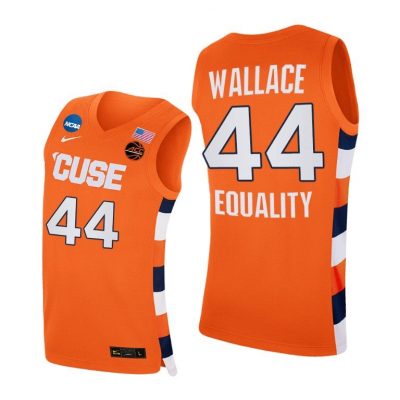 Men Syracuse Orange 2021 March Madness Sweet 16 John Wallace Orange Equality Jersey