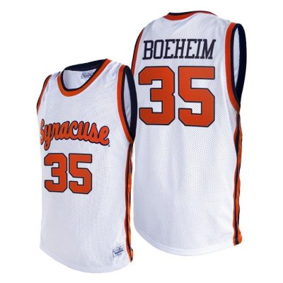 Men Syracuse Orange Buddy Boeheim #35 White Alumni Limited 2021 Jersey