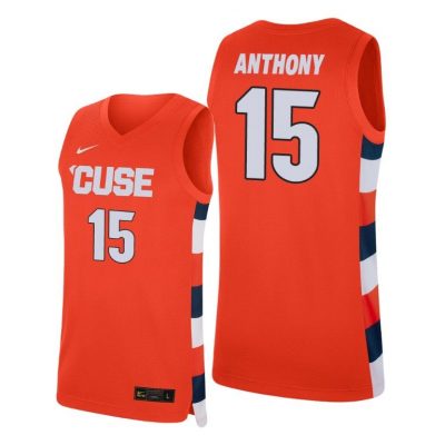 Men Syracuse Orange Carmelo Anthony #15 Orange College Basketball Replica Jersey