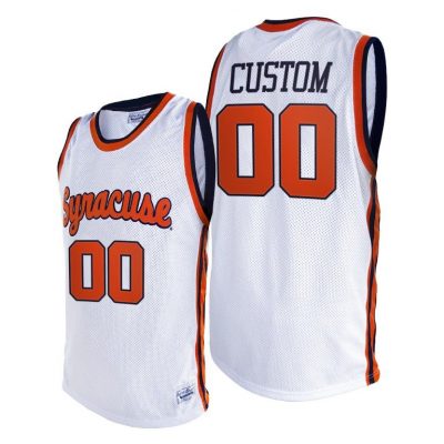 Men Syracuse Orange Custom #00 White Alumni Limited 2021 Jersey