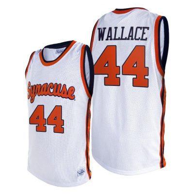 Men Syracuse Orange John Wallace #44 White Alumni Limited 2021 Jersey