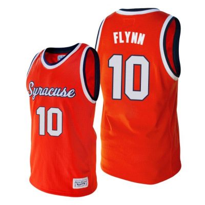 Men Syracuse Orange Jonny Flynn #10 Orange Alumni College Basketball Jersey