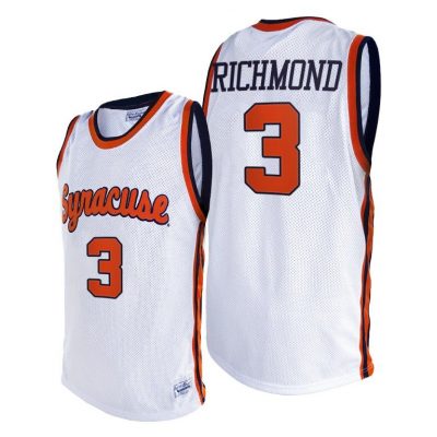 Men Syracuse Orange Kadary Richmond #3 White Alumni Limited 2021 Jersey