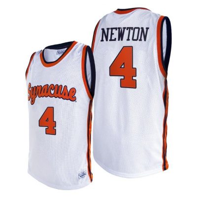 Men Syracuse Orange Woody Newton #4 White Alumni Limited 2021 Jersey