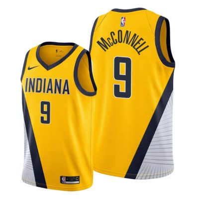 Men T.J. McConnell Indiana Pacers #9 Men 2019-20 Statement Edition Jersey