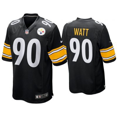 Men T.J. Watt Pittsburgh Steelers Black Game Jersey