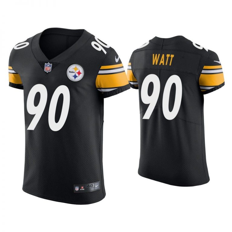 Men T.J. Watt Pittsburgh Steelers Black Vapor Elite Jersey