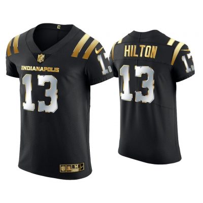 Men T.Y. Hilton Indianapolis Colts Black Golden Edition Elite Jersey