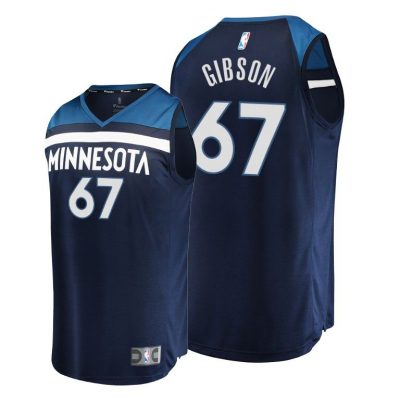 Men Taj Gibson Minnesota Timberwolves #67 Navy Icon Replica Jersey