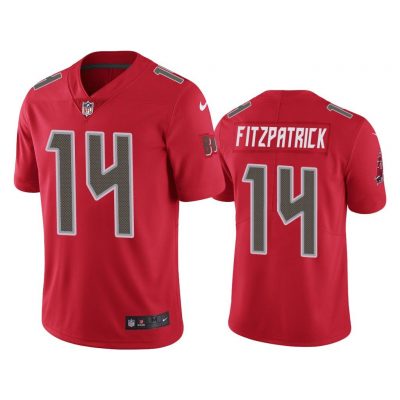 Men Tampa Bay Buccaneers Ryan Fitzpatrick #14 Red Color Rush Limited Jersey