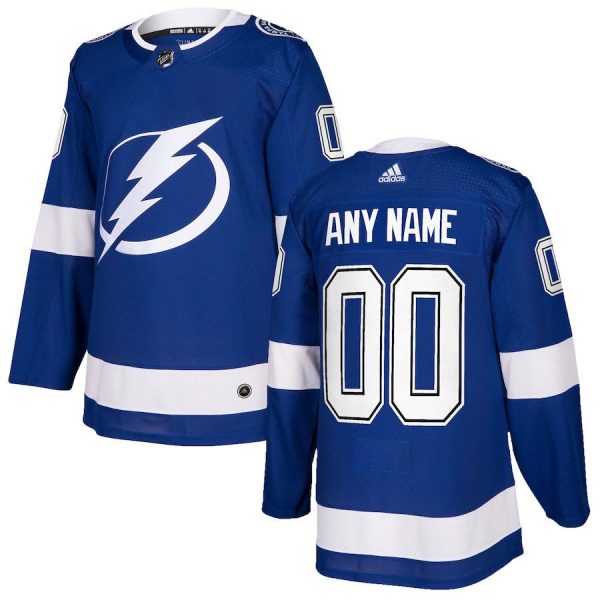Men Tampa Bay Lightning Blue Custom Jersey