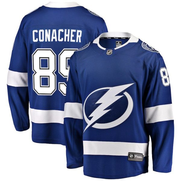 Men Tampa Bay Lightning Cory Conacher Blue Home Breakaway Player Jersey