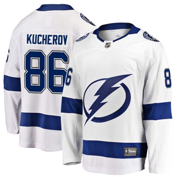 Men Tampa Bay Lightning Nikita Kucherov Blue Home Breakaway Player Jersey