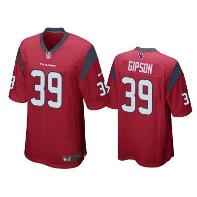 Men Tashaun Gipson #39 Houston Texans Red Game Jersey