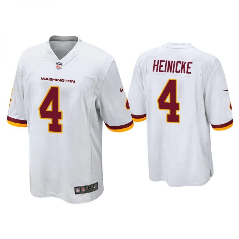 Men Taylor Heinicke Washington Football Team White Game Jersey