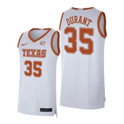 Men Texas Longhorns Kevin Durant #35 White Alumni Player Limited Jersey