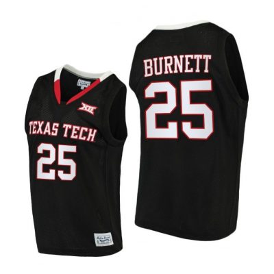 Men Texas Tech Red Raiders Nimari Burnett #25 Black Alumni Limited 2020-21 Jersey