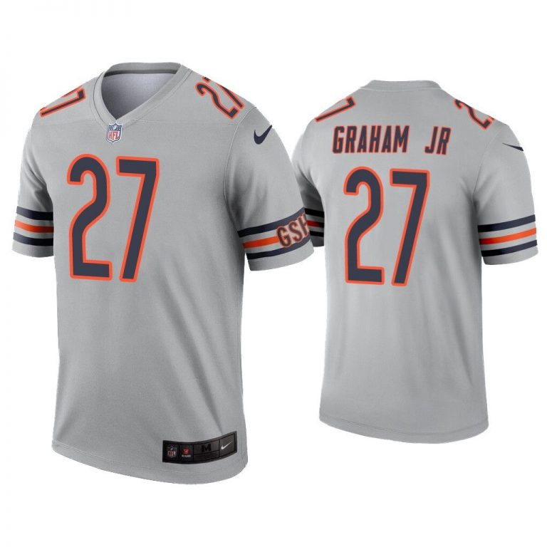 Men Thomas Graham Jr. Chicago Bears Silver Inverted Legend Jersey