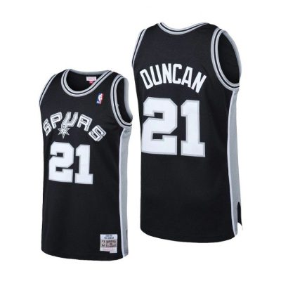Men Tim Duncan San Antonio Spurs Classic Reload Black Jersey