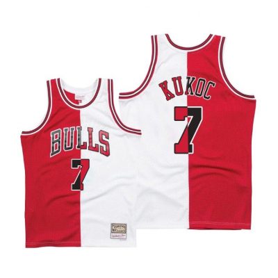 Men Toni Kukoc #7 Bulls Split Vintage Jersey