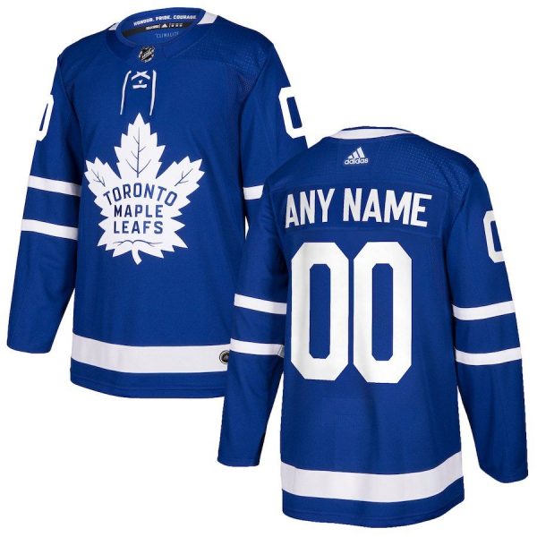 Men Toronto Maple Leafs Blue Custom Jersey