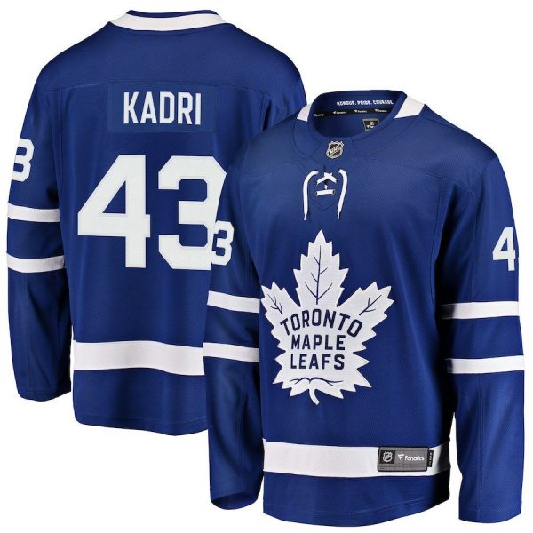 Men Toronto Maple Leafs Nazem Kadri Blue Breakaway Player Jersey