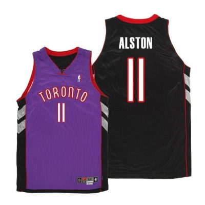 Men Toronto Raptors Rafer Alston Purple 2004-05 Throwback Jersey