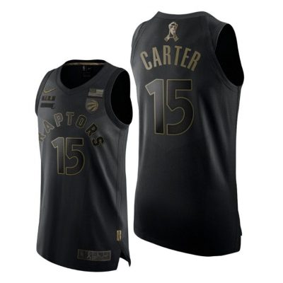 Men Toronto Raptors Vince Carter 2020 Salute To Service Black Jersey