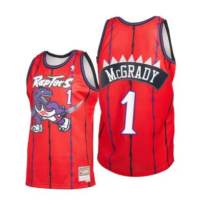 Men Tracy McGrady #1 Raptors 2021 Reload 2.0 Red Jersey