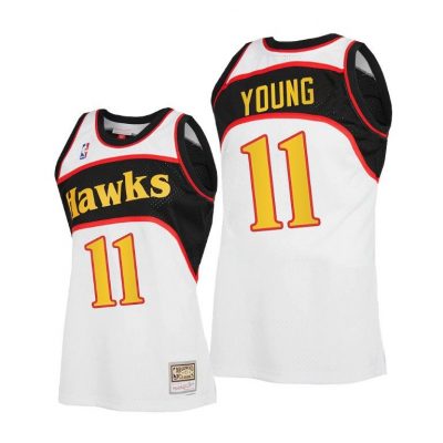 Men Trae Young #11 Hawks 2021 Reload 2.0 White Jersey