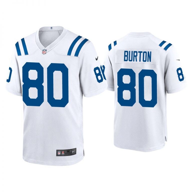 Men Trey Burton Indianapolis Colts White Game Jersey