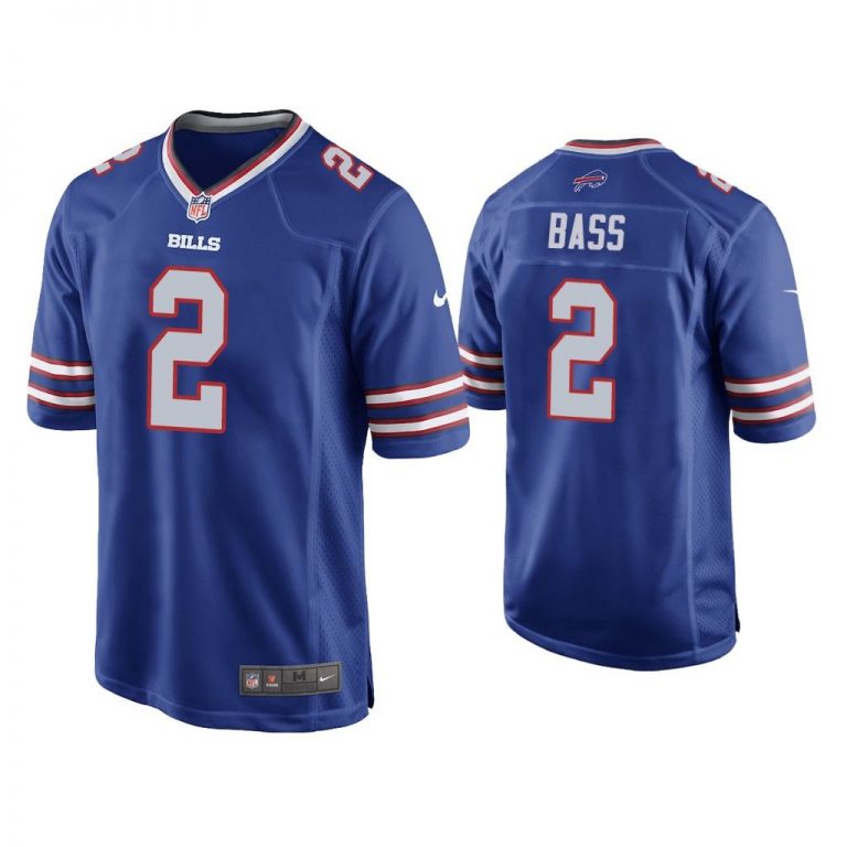 Men Tyler Bass Buffalo Bills Royal Game Jersey