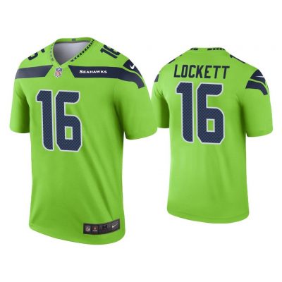 Men Tyler Lockett Seattle Seahawks Neon Green Legend Jersey
