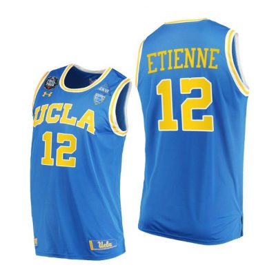 Men UCLA Bruins 2021 March Madness Final Four Mac Etienne Blue PAC-12 Jersey