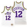 Men Utah Jazz John Stockton Hwc 80S White Jersey