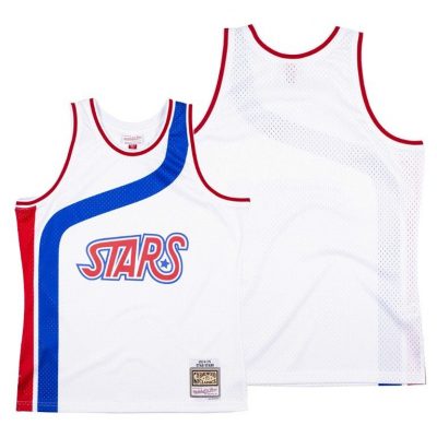 Men Utah Stars Aba Hardwood Classics 1974-75 White Jersey