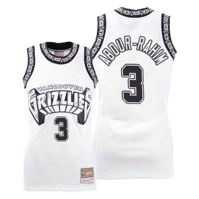Men Vancouver Grizzlies Shareef Abdur-Rahim Concord Collection White Heritage Classic Jersey