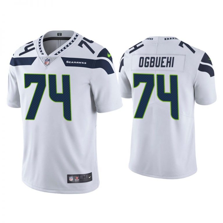 Men Vapor Limited Cedric Ogbuehi Seahawks White Jersey